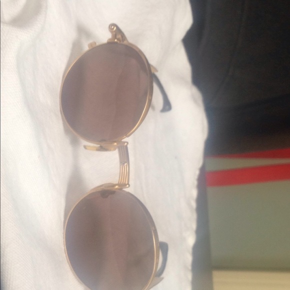 Gold John Paul Gaultier vintage sunglasses - Picture 7 of 8